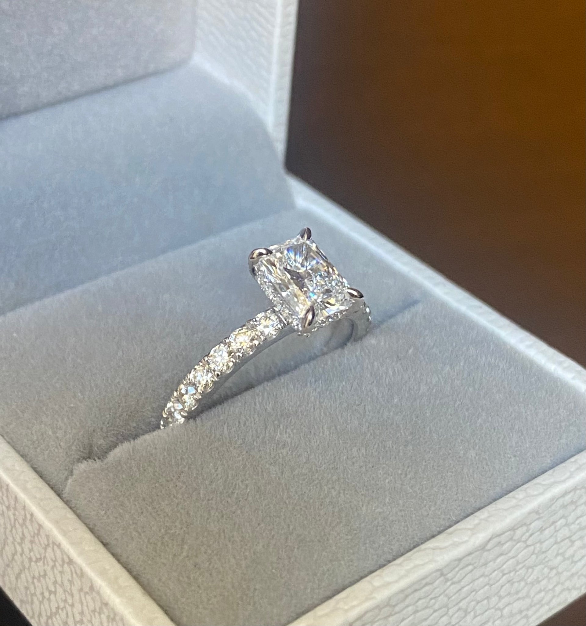 Radiant Cut Diamond Engagement ring